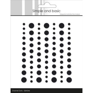 Simple and basic - Matte Enamel Dots 046 - Black