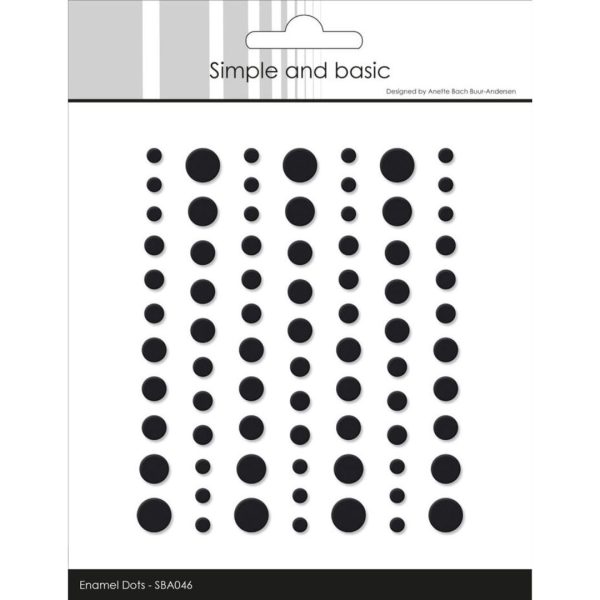 Simple and basic - Matte Enamel Dots 046 - Black