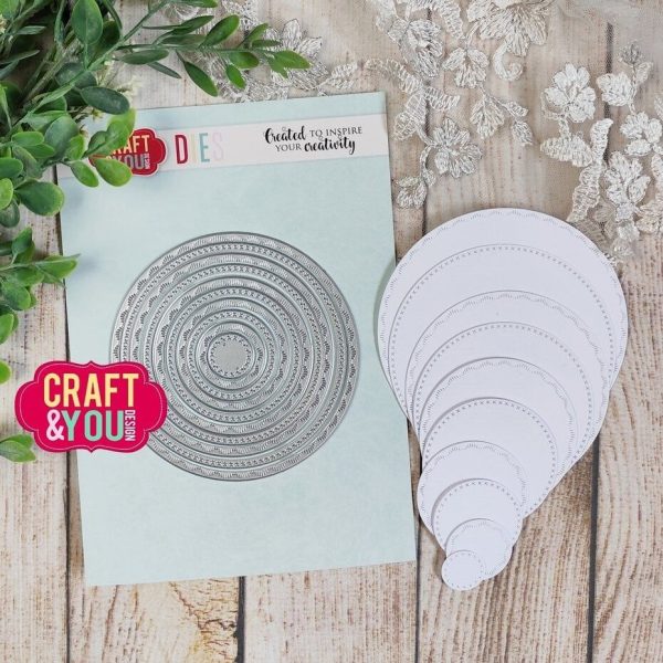 Craft & You - Circles Base Decorative Stitches Dies - Bilde 2