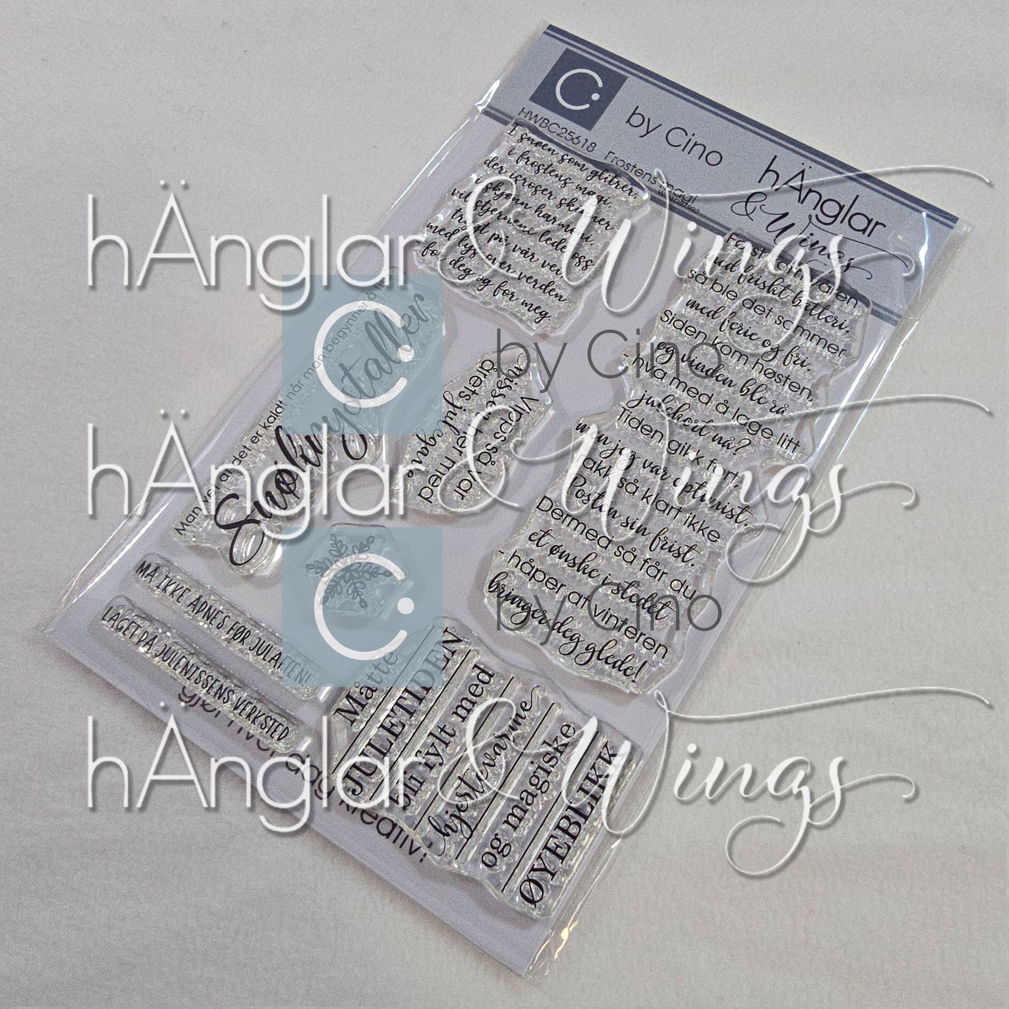 by Cino | hÄnglar & Wings - A6 Clear Stamps - Frostens magi