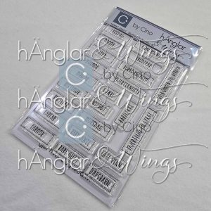 by Cino | hÄnglar & Wings - A6 Clear Stamps - Ruttexter Norska #2