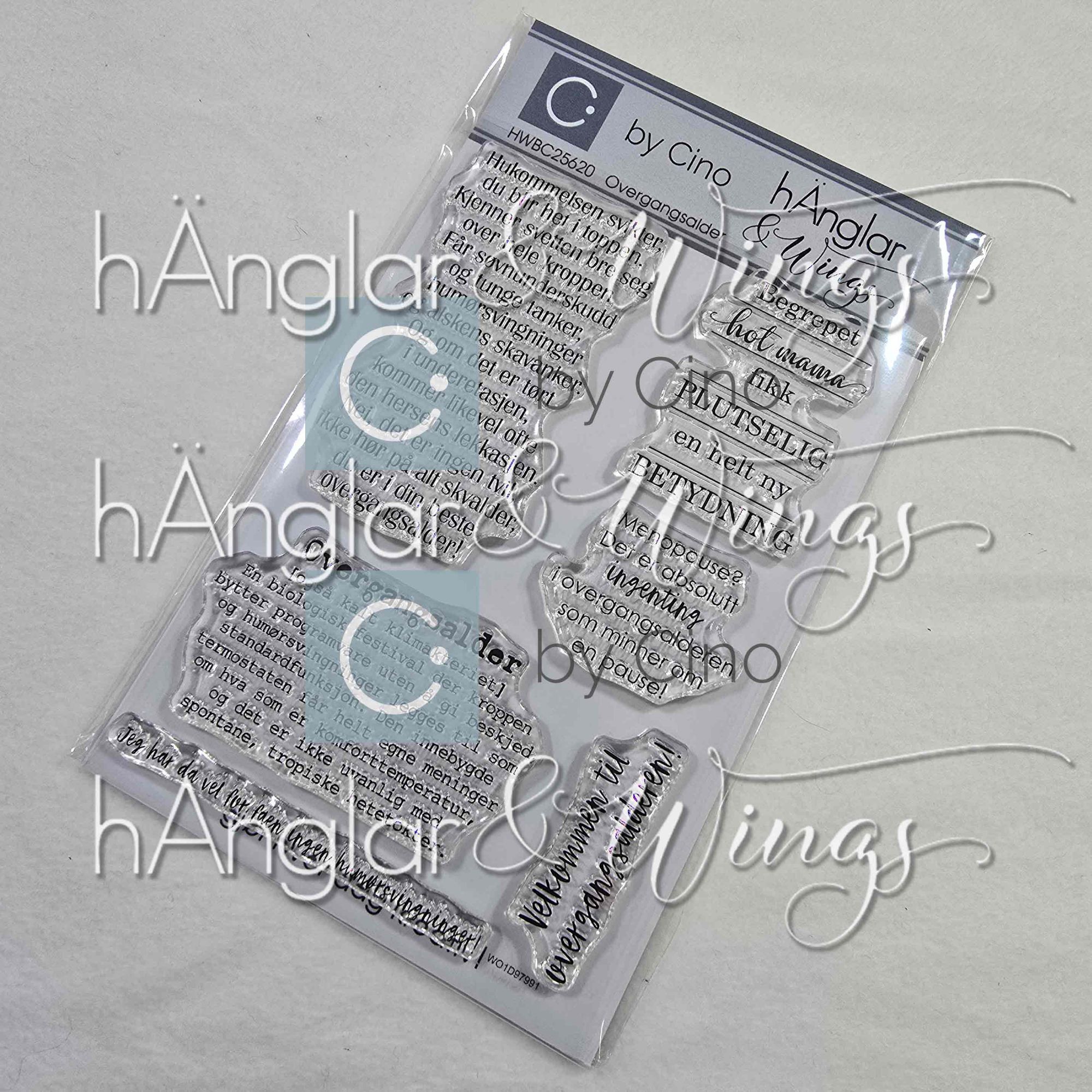 by Cino | hÄnglar & Wings - A6 Clear Stamps - Overgangsalder