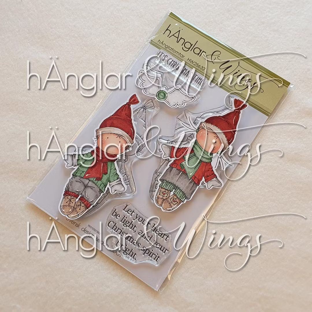 hÄnglar & Wings - A6 Clear Stamps - hÄnglatomtar