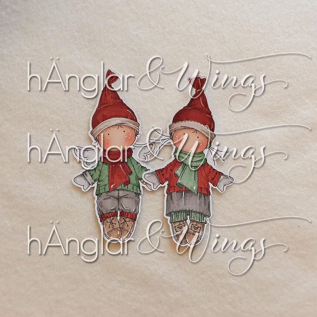 hÄnglar & Wings - A6 Clear Stamps - hÄnglatomtar - Bilde 2