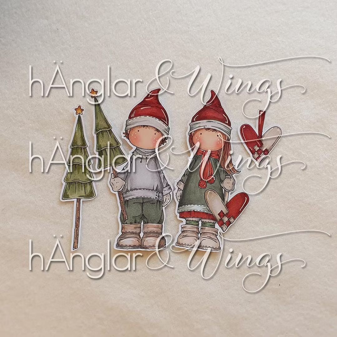 hÄnglar & Wings - A6 Clear Stamps - Julförberedelser - Bilde 2