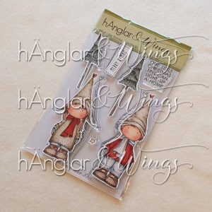 hÄnglar & Wings - A6 Clear Stamps - Högt i tak Tomtar
