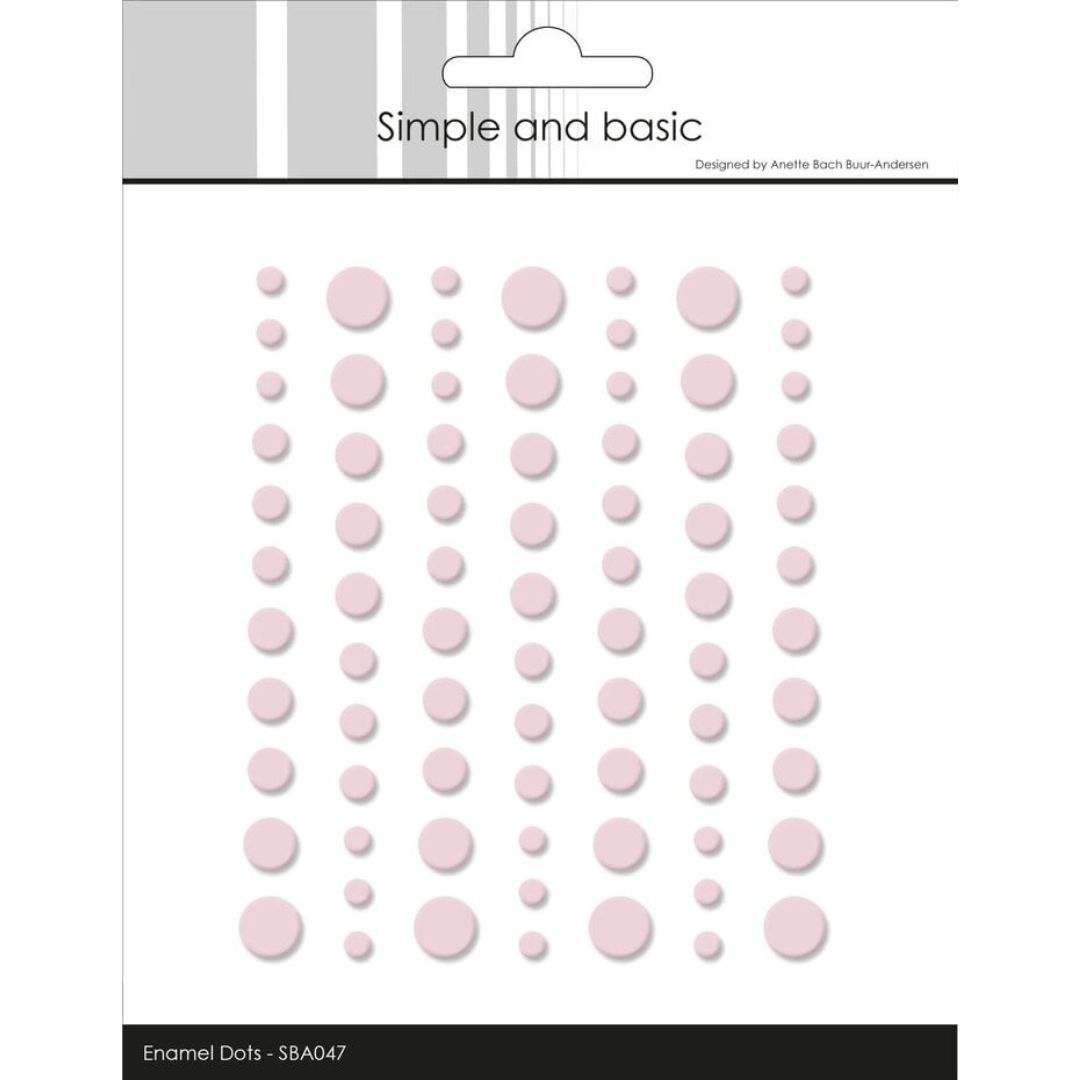 Simple and basic - Matte Enamel Dots 047 - Light Pink