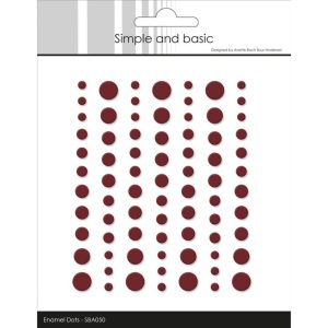 Simple and basic - Matte Enamel Dots 050 - Wine Red