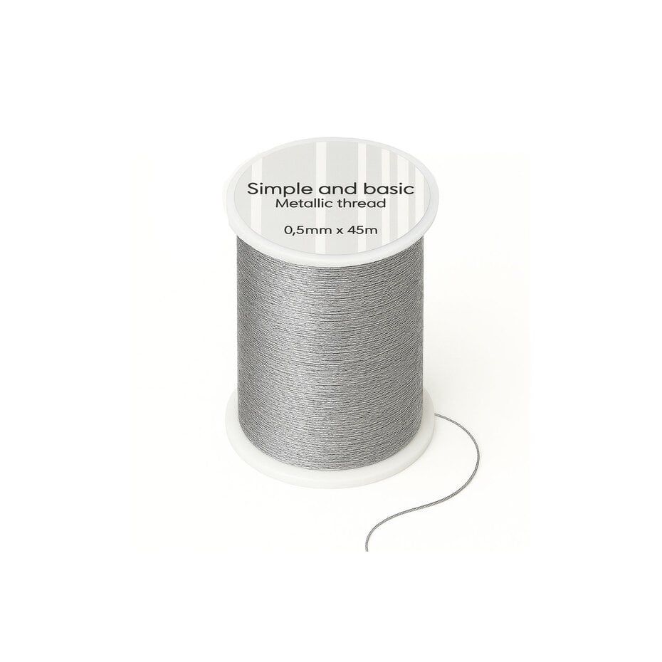 Simple and Basic - Metallic Thread - Silver