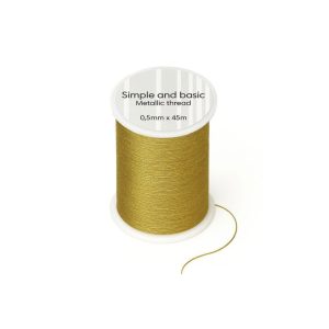 Simple and Basic - Metallic Thread - Gold