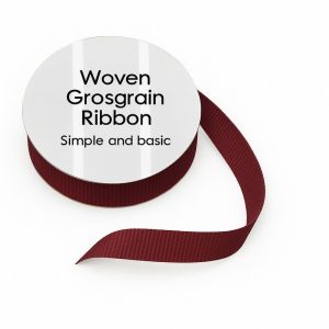 Simple and Basic - Grosgrain Ribbon - Dark Red