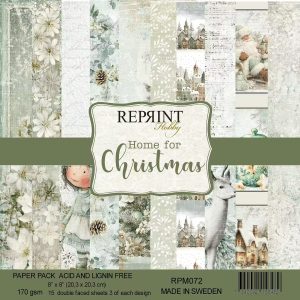 Reprint - 8x8 Paper Pack - Home for Christmas