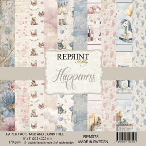 Reprint - 8x8 Paper Pack - Happiness