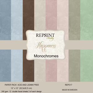 Reprint - Monochromes 12x12 - Happiness