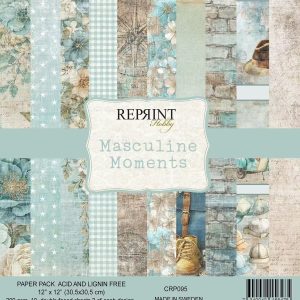 Reprint - 12x12 Paper Pack - Masculine Moments