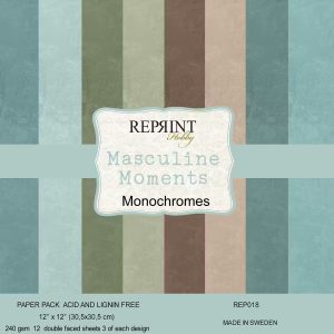 Reprint - Monochromes 12x12 - Masculine Moments
