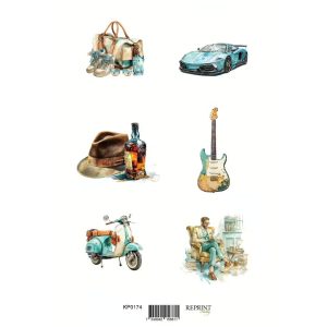 Reprint - Klippark A4 - Masculine Moments Collection