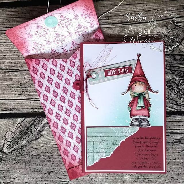 hÄnglar & Wings - A6 Clear Stamps - Högt i tak Tomtar - Bilde 5