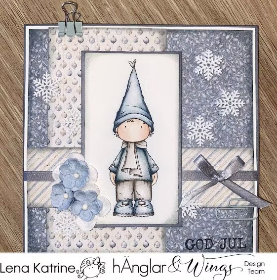 hÄnglar & Wings - A6 Clear Stamps - Högt i tak Tomtar - Bilde 4