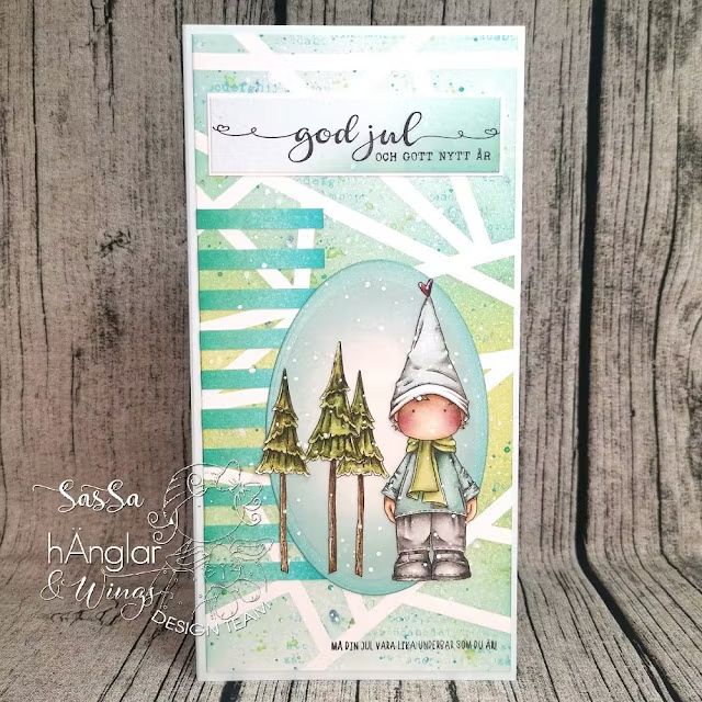 hÄnglar & Wings - A6 Clear Stamps - Högt i tak Tomtar - Bilde 3