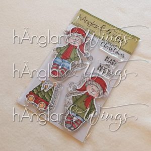 hÄnglar & Wings - A6 Clear Stamps - Julbjörnar