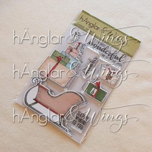 hÄnglar & Wings - A6 Clear Stamps - Julsläde