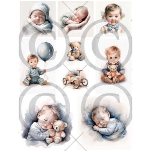 Papirdesign - Motivark A4 - Babygutt