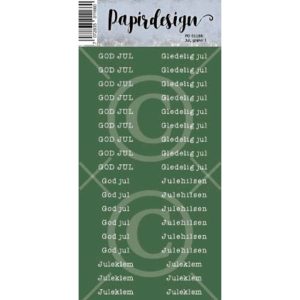 Papirdesign - Klistremerker - Jul, grønn 1