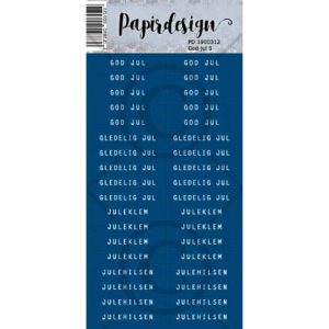 Papirdesign - Klistremerker - God jul 5