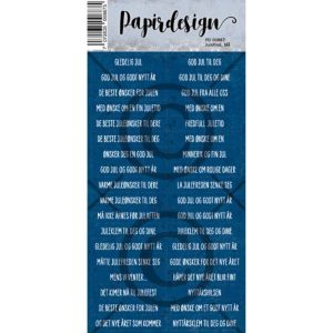 Papirdesign - Klistremerker - Julefred, blå