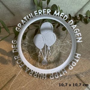 Papirdesign - Dies - Hurra og gratulerer