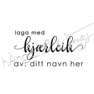 hÄnglar & Wings - Personlig stempel 354 (nynorsk)