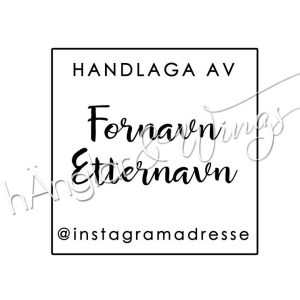 hÄnglar & Wings - Personlig stempel 347 (nynorsk)