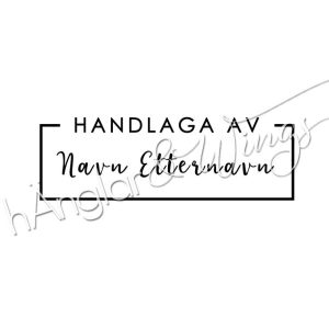 hÄnglar & Wings - Personlig stempel 346 (nynorsk)