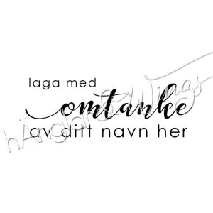 hÄnglar & Wings - Personlig stempel 345 (nynorsk)