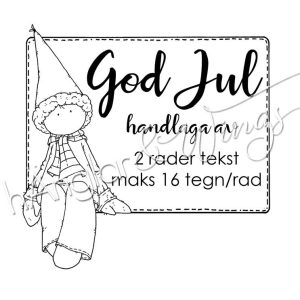 hÄnglar & Wings - Personlig stempel 338 (nynorsk)