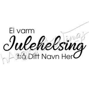 hÄnglar & Wings - Personlig stempel 356 (nynorsk)