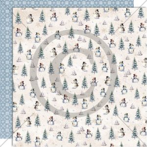 Papirdesign - 12x12 - Vinterglede - Snømenn