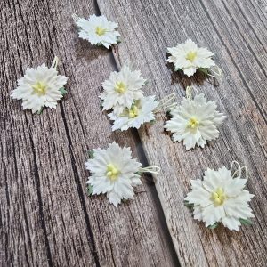 Papirdesign - Julestjerner - Hvit/vanilje