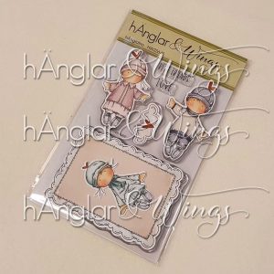 hÄnglar & Wings - A6 Clear Stamps - hÄnglatrio