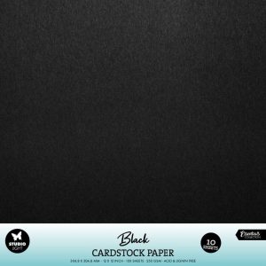Studio Light - 12x12 Cardstock Paper Pack - Black
