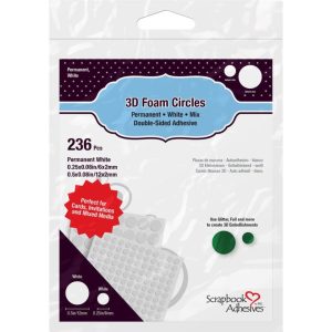 Scrapbook Adhesives - 3D Foam Circles White Mix