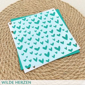 Create A Smile - Stencil: Wilde Herzen