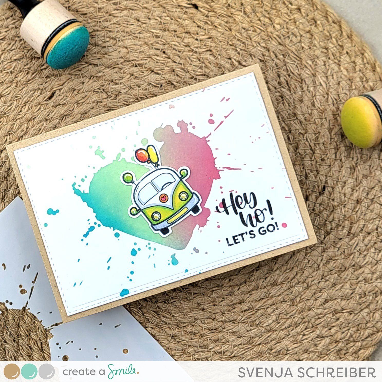 Create A Smile - Stempel A8: Bulli - Bilde 3