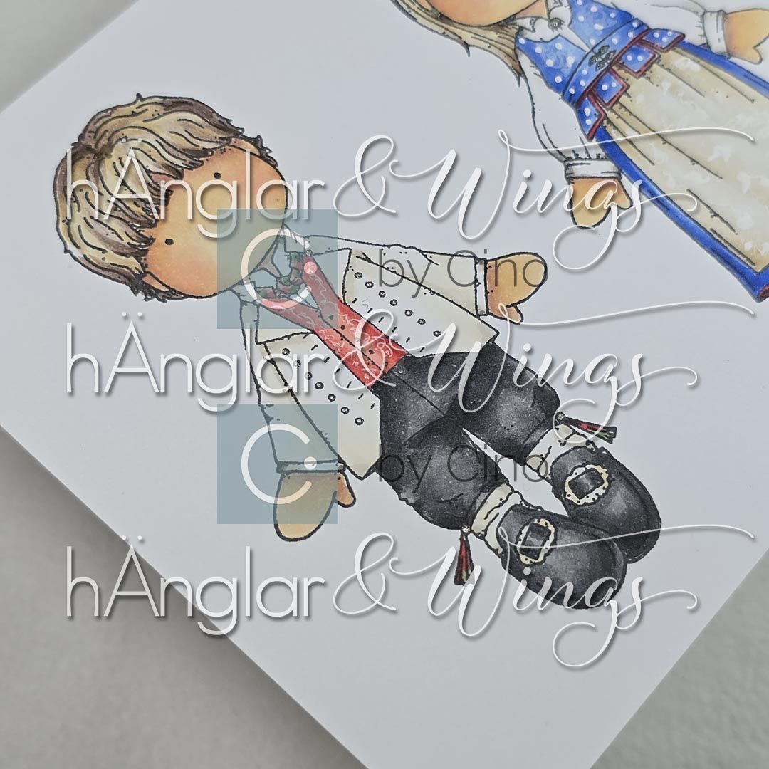 by Cino | hÄnglar & Wings - A6 Clear Stamps - Norske bunader - Bilde 6