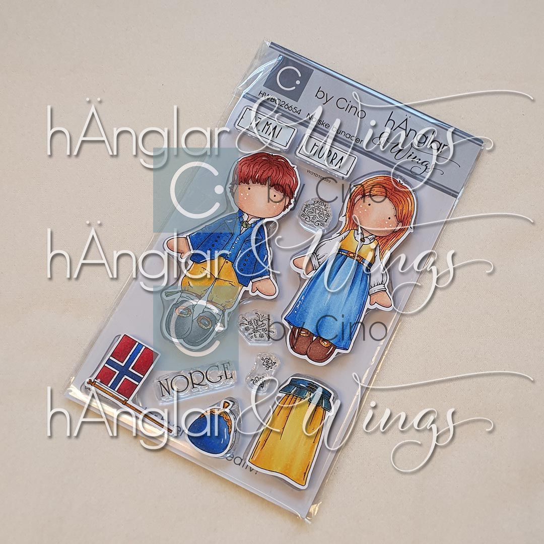 by Cino | hÄnglar & Wings - A6 Clear Stamps - Norske bunader