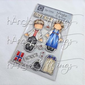 by Cino | hÄnglar & Wings - A6 Clear Stamps - Norske bunader