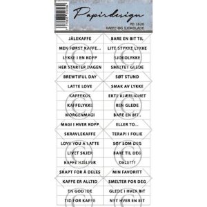 Papirdesign - Klistremerker - Kaffe og sjokolade