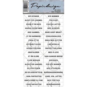 Papirdesign - Klistremerker - Nye rynker