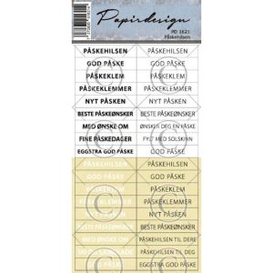 Papirdesign - Klistremerker - Påskehilsen